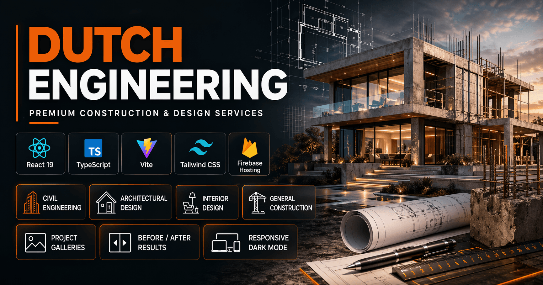 Dutch Engineering Portfolio Website preview